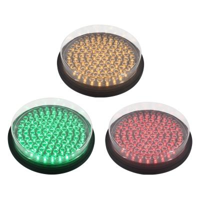 China Polycarbonate (PC) 200mm Tricolor Traffic Lights Light Module With Fresnel Lens for sale