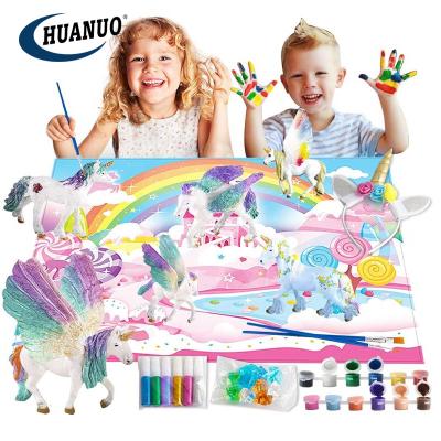 China Educational DIY Toys Amazon Hot Sale Kids Education Creativity Art Non-Toxic Craft Set Color Paint Drawing DIY Toy for sale