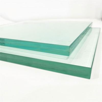 China Courtyard China Supplier Bathroom Door Building Wall Laminated Pvb Glass Safety Clear Tempered Glass for sale