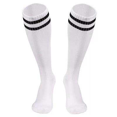 China Breathable Colorful Athletic Cotton Absorbent Anti Slip Long Football Socks for sale