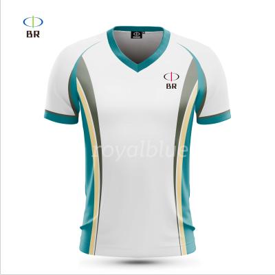 China Anti-wrinkle short sleeve custom sublimated v neck t-shirt China manufacturer to custom design sublimation printing men's t-shirt for sale