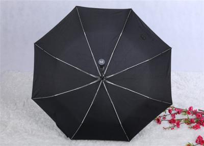 China Lightweight Illuminated  Led Rain Umbrella , Led Light Up Umbrella Three Folding for sale