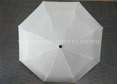 Chine Point de polka se pliant protégeant du vent complètement automatique de parapluie de 21 pouces petit imprimé à vendre