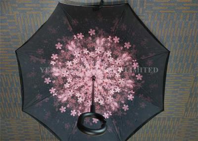 Chine Parapluie se pliant réversible exquis, parapluie à l'envers de double couche incassable à vendre