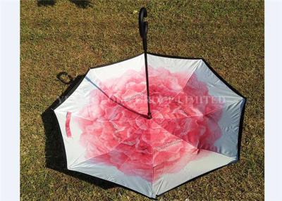 China Custom Printing Reverse Folding Umbrella Opens Upside Down Promotional Use for sale