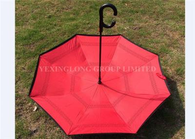 China Windproof Large Reverse Folding Umbrella That Folds Inside Out Rain Protection for sale