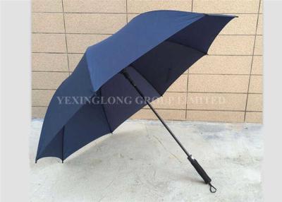 China Stormproof Deluxe Blue Windproof Golf Umbrella For Men Straight EVA Handle for sale