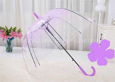 China Straight Handle Transparent Rain Umbrella Clear Bell Shaped Umbrellas For Men for sale