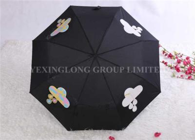 China Tri Fold Unique Rain Umbrellas Water Changing Umbrella That Changes Color In The Rain for sale