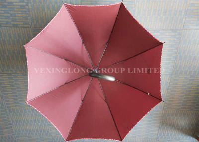 China Fiberglass 8 Ribs Promotional Gifts Umbrellas Red Strong Sturdy Rain Umbrellas for sale