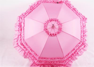 China Straight Wedding umbrellas for bridesmaids cosplay lace Princess for sale