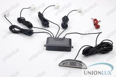 China 12V 0.3 - 2.5m LED Display Car Parking Sensor System With 4 Probes for sale