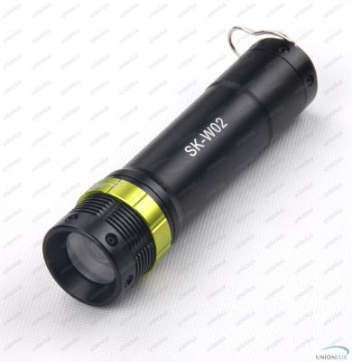 China Aluminum Alloy 130Lm CREE LED Flashlight Torch With Adjustable Focus Zoom for sale