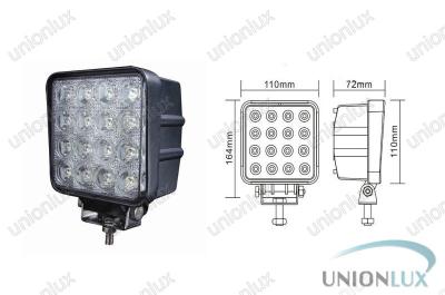 China 3120lum 48w Led Off Road Lights, 6000k 12v Led Work Lights For Trucks, Tractors for sale