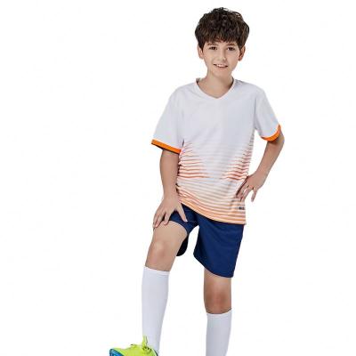 China Custom Kids Soccer Jerseys Sets MKMN Football Team Kids Soccer Uniforms Kids Suits for sale