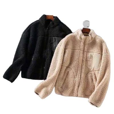 China New Fashion Design Anti-wrinkle MKMN Oversized Warm Women's Lambswool Jacket And Warm Coat Lambswool Plus Size for sale