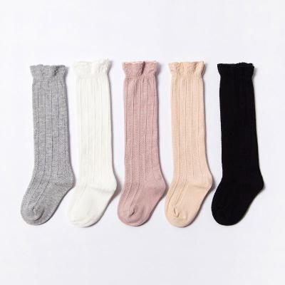 China MKMN 2021 Lovely Baby Kids Toddlers Girls Knee High Socks Cotton Pantyhose Custom Antibacterial Knee High Socks Baby for sale