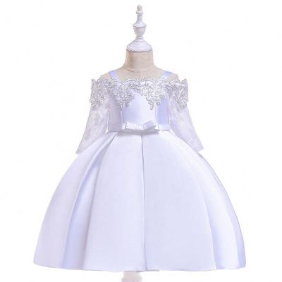 China MKMN Sleeveless White Queen Little Girl Dresses First Communion Ball Gown Bridesmaid Dress for sale