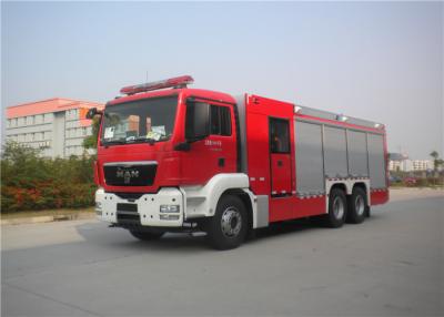 China 6×4 placa de acero del pedal de Ton Fire Equipment Truck With del poder 18 de la impulsión 265KW en venta