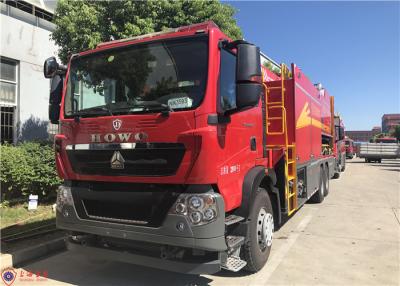 China Antrieb des starke zwei Sitzhandelswasser Pumper-Löschfahrzeug-6*4 mit Rettungs-Kran zu verkaufen