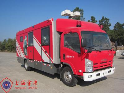 China ISUZU-Chassis Drei-Sitze-Gasversorgungs-Löschfahrzeug mit 15-kW-Luftkompressor zu verkaufen