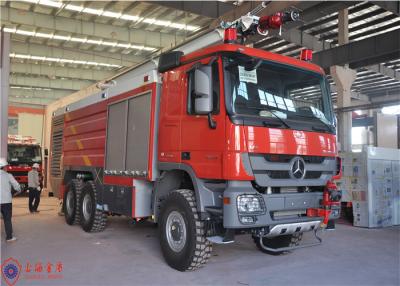 Cina 6X6 camion dei vigili del fuoco dell'aeroporto del motore dell'azionamento 440kw per i passeggeri rapidamente di salvataggio degli aerei in vendita