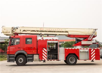 China 32m Height Aerial Ladder Platform Fire Vehicle with Two Seats 6x4 Drive for sale