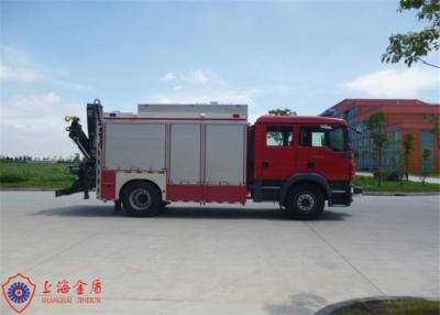 China 213kw seis assenta o guindaste equipado veículo de socorro do salvamento da emergência na parte traseira à venda