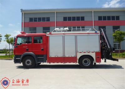 China Veículo de socorro da emergência de GVW 13066kg com a torre de iluminação de levantamento para a luta contra o incêndio à venda