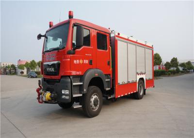 Chine le feu d'entraînement 4x2 et les véhicules de sauvetage, l'angle d'approche 19° ont motorisé le camion de pompiers à vendre