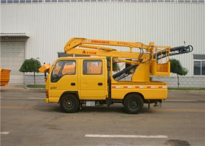 China Camión de la plataforma de trabajo aéreo de KaiFan de la sección de ISUZU Chassis 3 con 5 asientos en venta