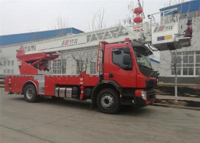 China CCC 4745mm Wielbasis4×2 Aandrijving de Vrachtwagen van de het Platformbrand van de 32m Hoogte Brandweerladder Te koop