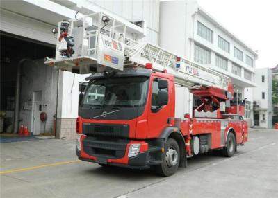 China 32 medidores de guiga telescópica da H-forma do carro de bombeiros de escada aérea do crescimento 90km/H à venda