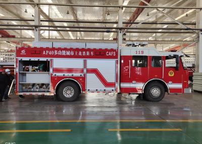 China Viatura de combate do fogo do salvamento da emergência de Max Speed 96Km/H com luz 4x1000w de levantamento à venda