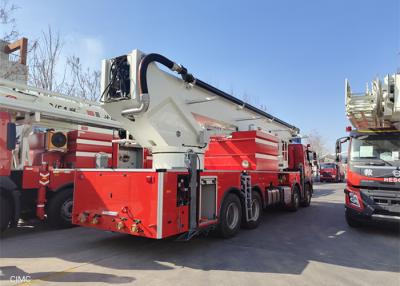 China coche de bomberos hidráulico aéreo de la plataforma de la altura de funcionamiento de los 44m 320kw con la jaula del trabajo en venta