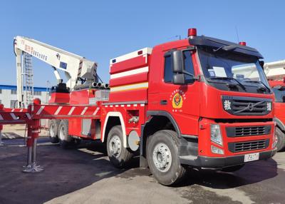 China Movimentação do motor 6x4 da plataforma 250kw do carro de bombeiros de escada aérea do estilo de Shanghai Jindun H à venda