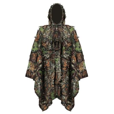 China Work Outdoor Activities Camouflage Leaf Coat Outdoor Camouflage 3D Camouflage Tactical Hunting Bionic Suit for sale