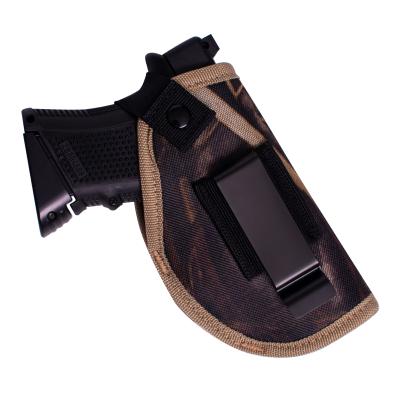 China Durable Camouflage Waist Concealed Pistol Holster Desert Color Universal Left Right Hand Gun Holster for sale