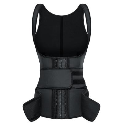 China Durable Waist Trimmer Neoprene Body Shaper Slimming Double Sheath Belt Sweat Fat Burning Shapewear Corset Sauna Vest Trimmer Belt for sale