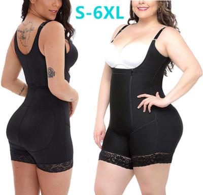 China Antibacterial Bodysuit For Plus Size Fajas Colombianas Sheath Shaper Shapewear Belly Slimming Shapers Women Body Shaper Lace Waist Trainer for sale