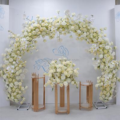 China Rose Flowers Wedding Flowers Wedding Table Centerpiece Layout Decoration Flower Ball Table Runner Indoor Outdoor Indoor for sale