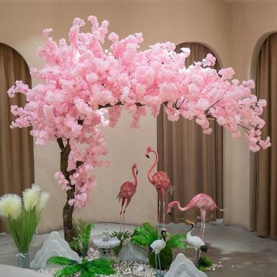 China Cheap White Red Pink Indoor Wedding Decoration Sakura Table Outdoor Indoor Decor 6f 8f Artificial Extend Outdoor Fabric Cherry Blossoms Tree for sale