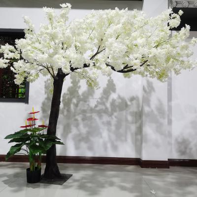 China Japanese Pink Large Cherry Blossoms Tree Hanging Artificial White Asian Cherry Blossom Centerpiece For Table Decoration Indoor Outdoor Faux Decoration for sale