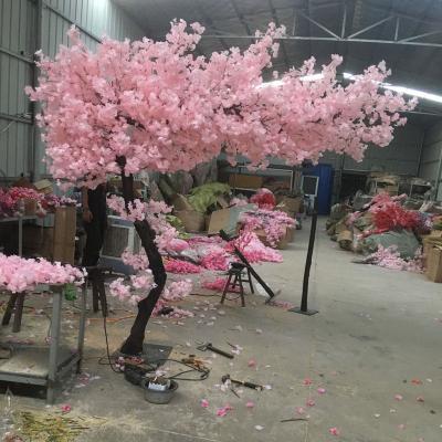 China Indoor Outdoor Wedding Centerpieces High Simulation Indoor Outdoor Decoration Big Fake Cherry Blossom Tree Artificial Pink White Plants for sale