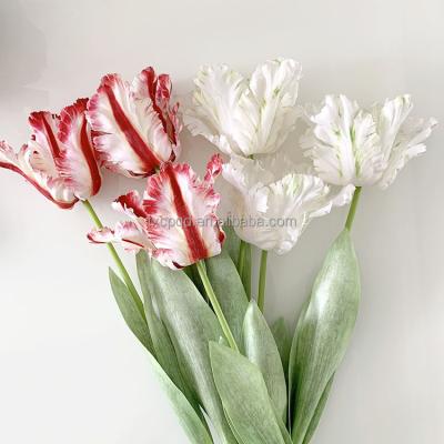 China Hot Selling Tulip Flower Artificial Tulip 7 Branching Wedding Decoration Home Amazon Outdoor Indoor Decoration Fake Plastic Tulip for sale