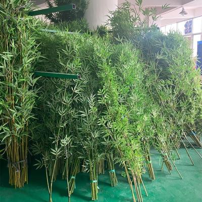 China Artificial Bamboo Tree Outdoor Artificial Fake Bamboo Decoration Outdoor Bamboo Screen for sale