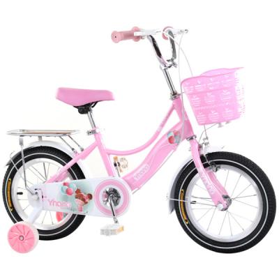 China Good Quality Steel Kids Bike Pink Bike For Kids Girls With Basket for sale