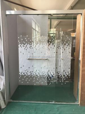 China With View Printing Glass 2 Sliding Shower Panel For Bathroom en venta