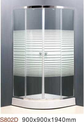 China With Frame [YAJIAQI] Hot Sale 4mm/6mm Clear Glass, Chromed Aluminum Profile, Curved Shower Enclosure/Single Shower Enclosure for sale