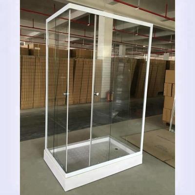 China With Frame 80 WHITE Aluminum Profile 100 120 Shower Cabin en venta